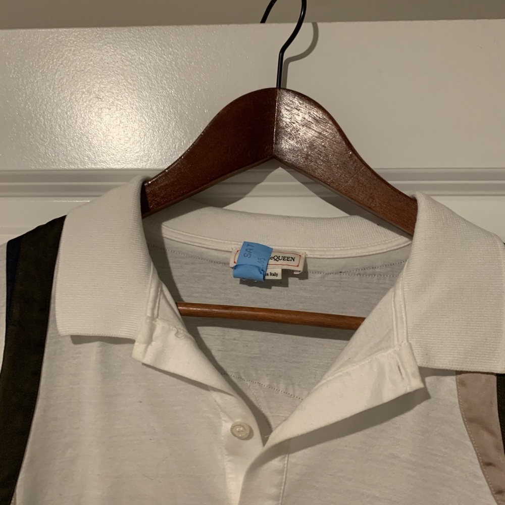 Alexander McQueen strap polo shirt